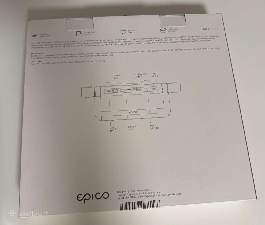 Epico 8 in 1 hubas - nuotraukos Nr. 4