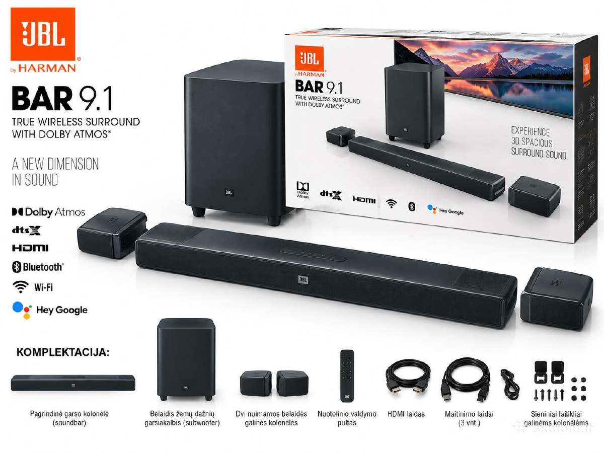 Jbl Bar 9.1 Dolby Atmos - nuotraukos Nr. 2
