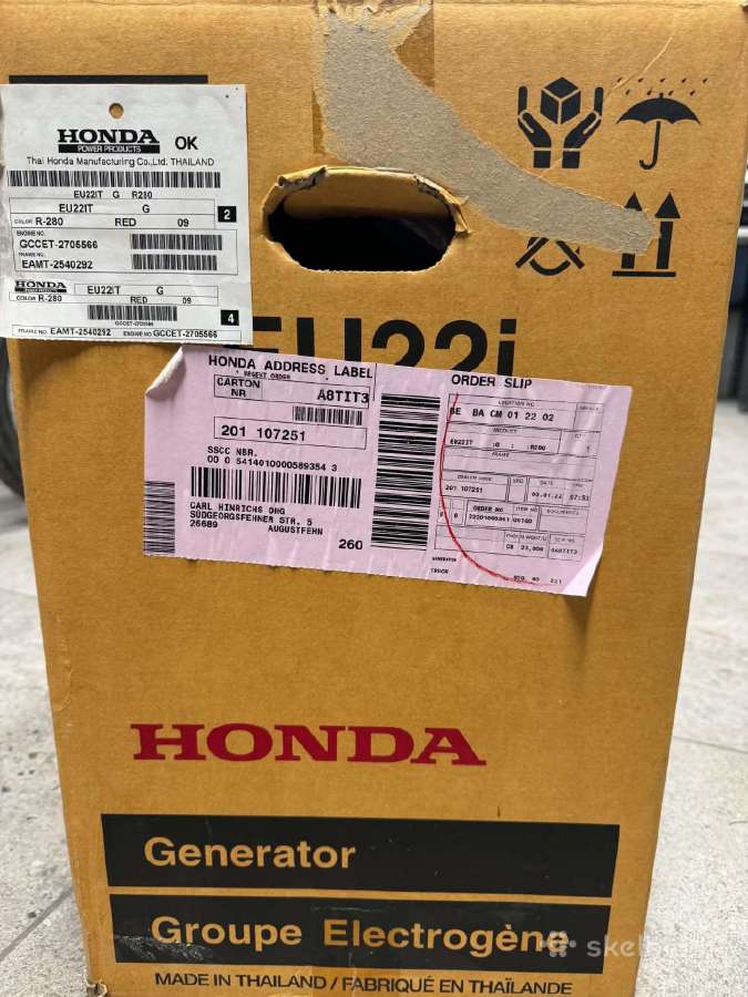 Honda Eu22i inverterinis generatorius - nuotraukos Nr. 6
