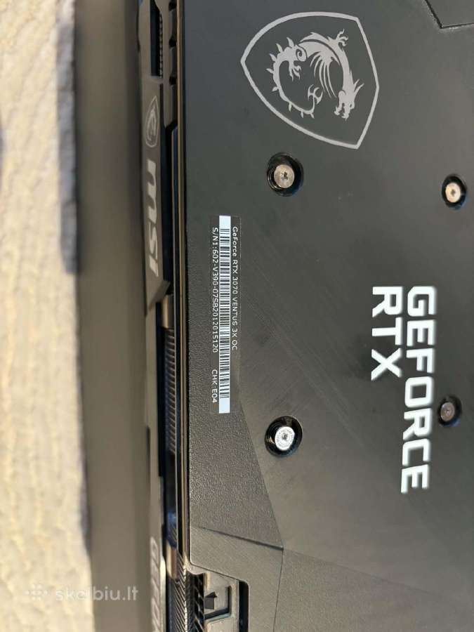 Rtx 3070 Msi Ventus 3x Oc - nuotraukos Nr. 2