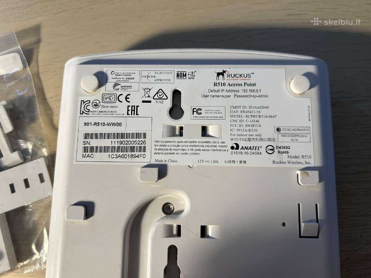 Ruckus R510 prieigos taškas - nuotraukos Nr. 3