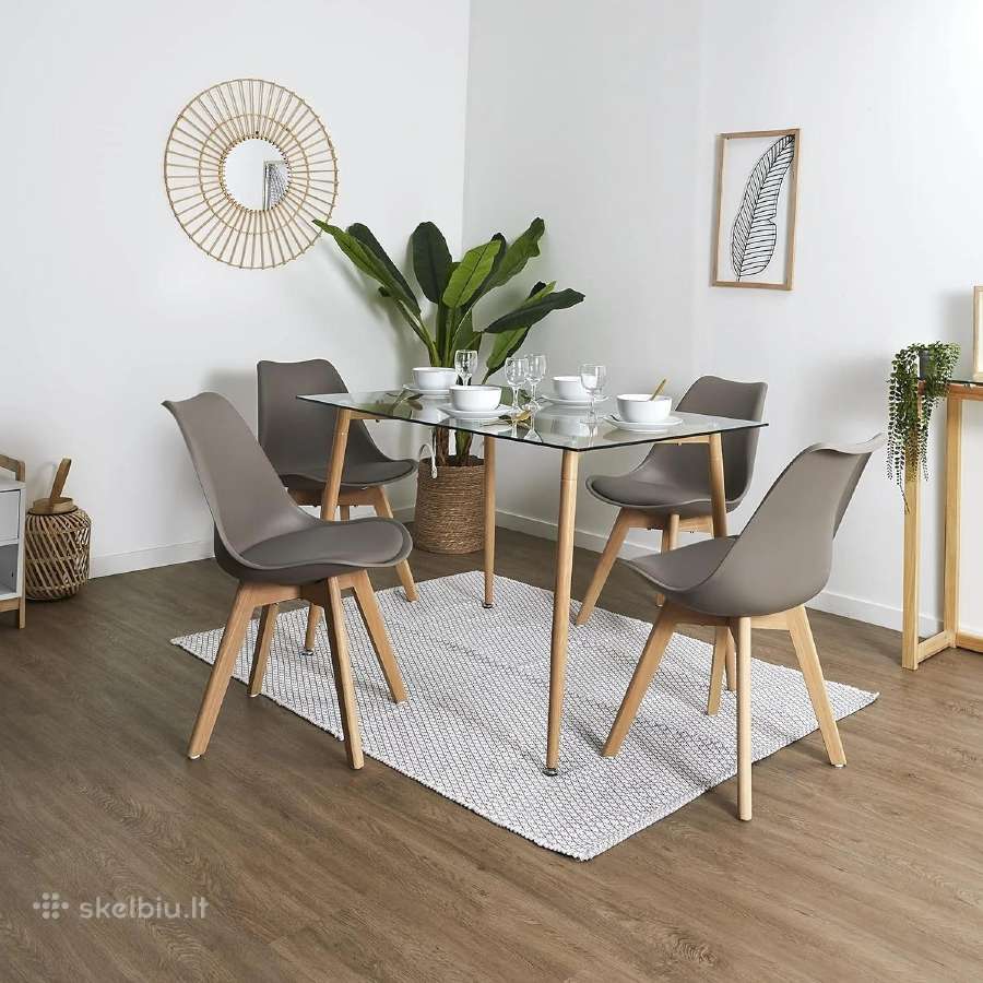 Medinių Kėdžių komplektas „Home Deco Factory“ - nuotraukos Nr. 2