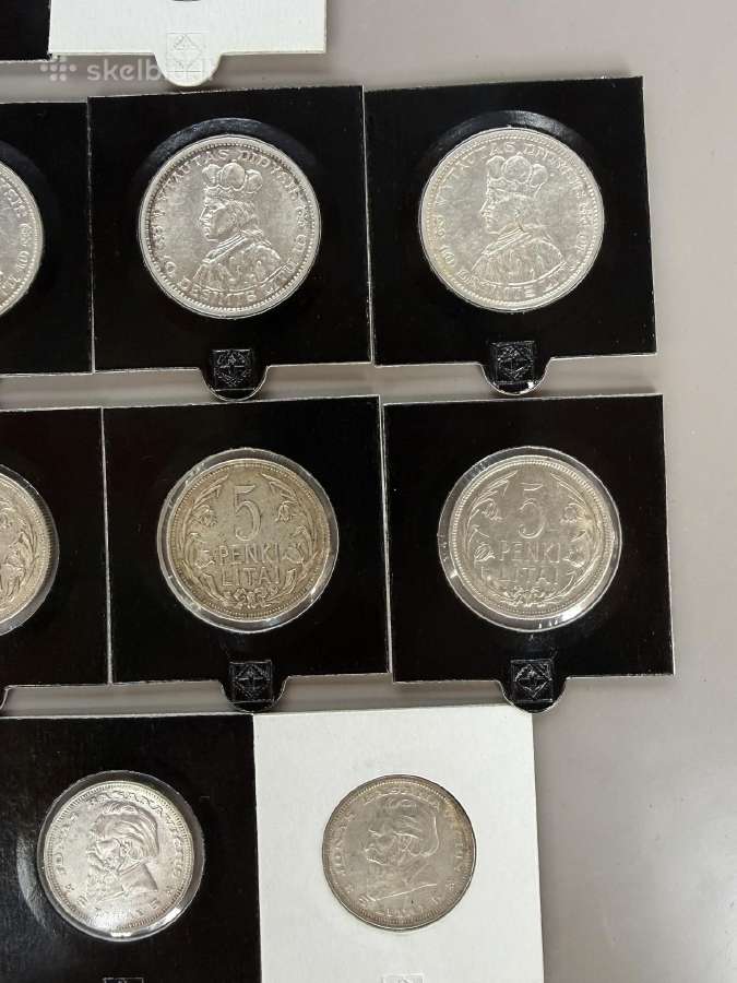 Lietuvos tarpukario monetų komplektas. - nuotraukos Nr. 4