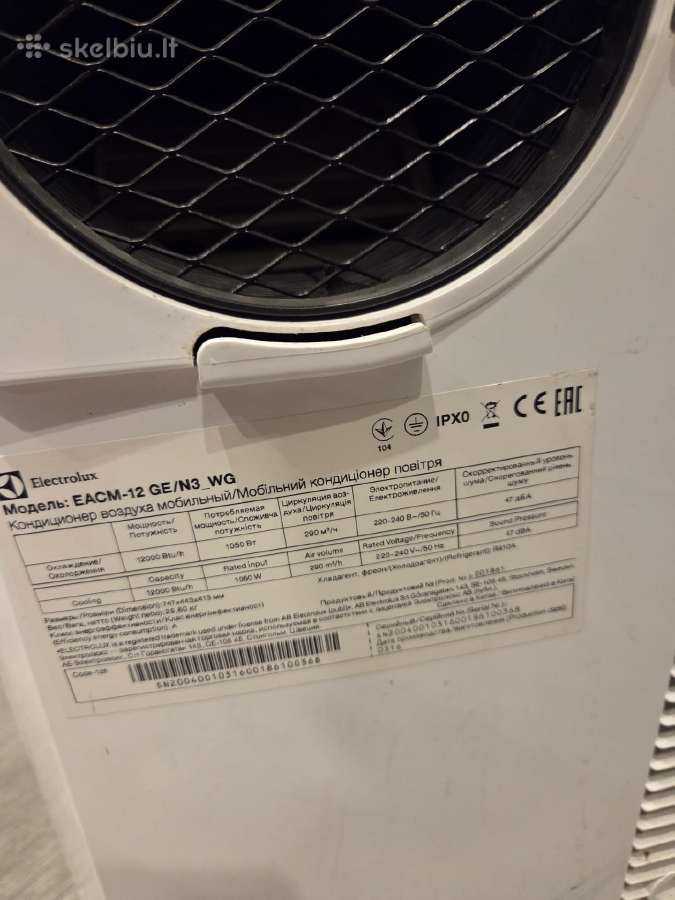 Mobilus kondicionierius „Electrolux Eacm-12 Ge/n3_ - nuotraukos Nr. 2