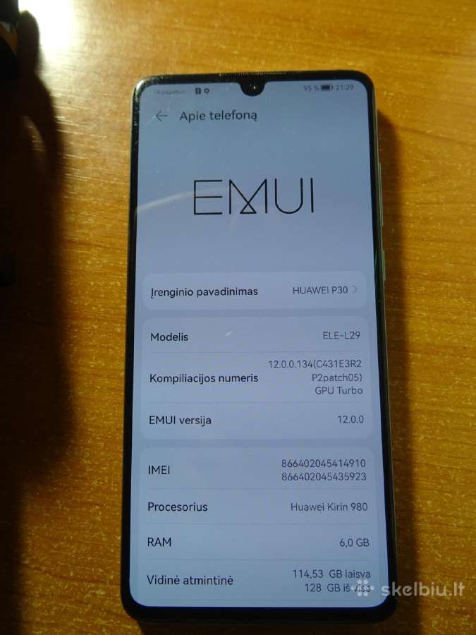 Parduodu Huawei P30 128 GB + priedą - nuotraukos Nr. 4
