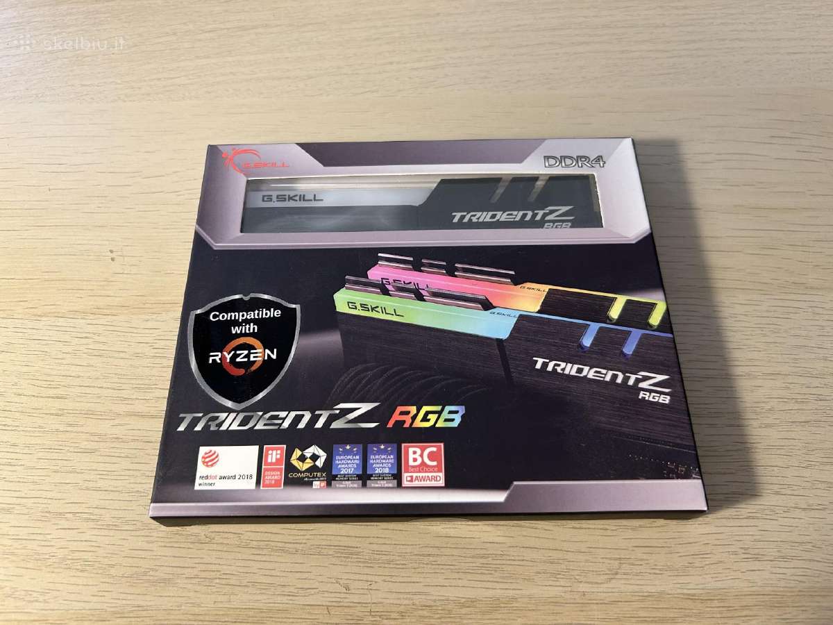 G.skill Tridentz Ddr4 16gb 2x8gb 3200mhz Cl16 Amd - nuotraukos Nr. 3