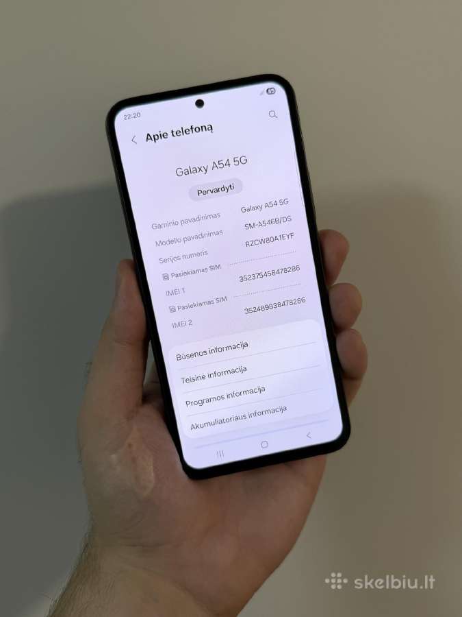 Samsung A54 5G - nuotraukos Nr. 5
