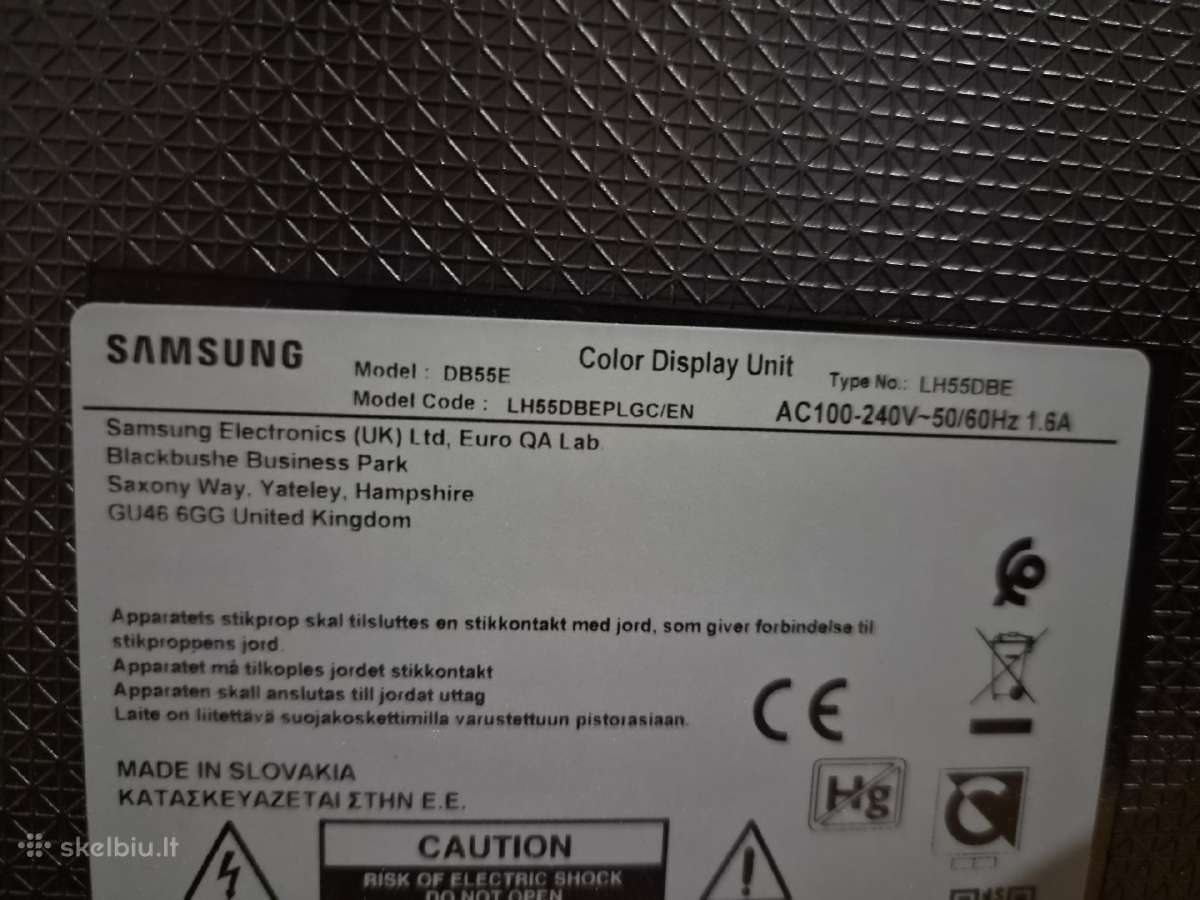 Samsung Smart Signage Db55e LED - nuotraukos Nr. 5