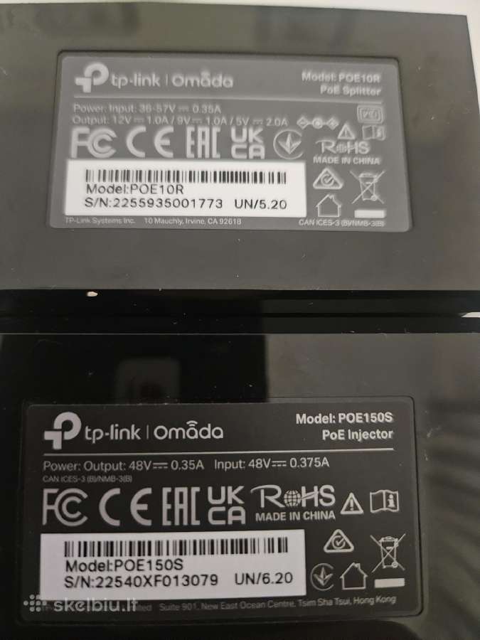 Tp-link Omada Poe komplektas (Poe150s + Poe1or) - nuotraukos Nr. 3