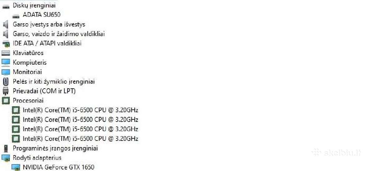 Žaidimų kompiuteris su i5/SSD/16gb/1650 4gb - nuotraukos Nr. 4