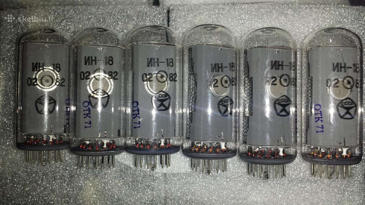 Legendiniai Nixie indikatoriai In-18 (ин-18) 6 vnt - nuotraukos Nr. 6
