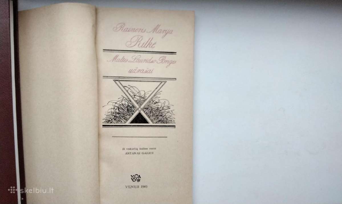Rilke. Duino elegijos. Maltės Lauridso Brigės užra - nuotraukos Nr. 10
