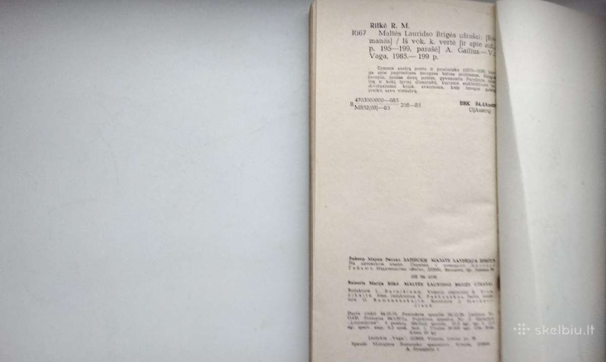 Rilke. Duino elegijos. Maltės Lauridso Brigės užra - nuotraukos Nr. 15