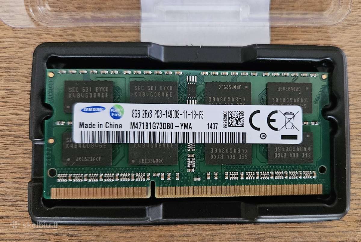 RAM Samsung Ddr3 1866 8gb nešiojamam kompiuteriui - nuotraukos Nr. 2