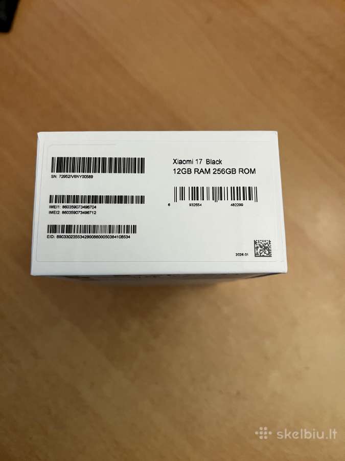 Naujas Xiaomi 17 Black 12gb RAM 256gb Rom - nuotraukos Nr. 3