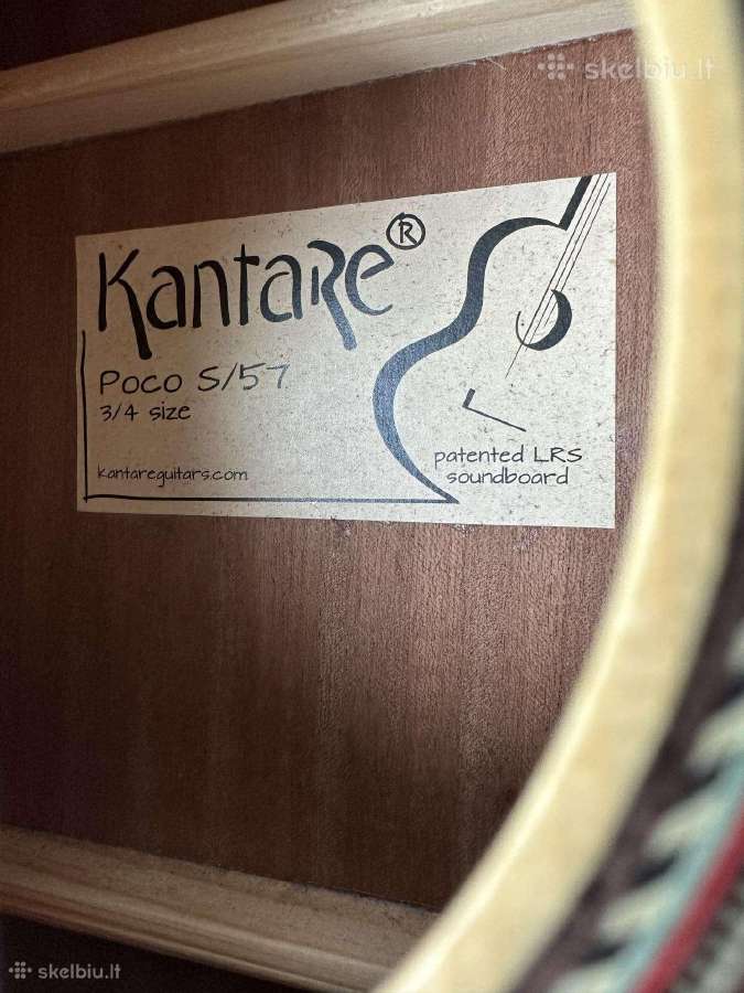 Kantare Poco S/57 3/4 klasikinė gitara + dėklas - nuotraukos Nr. 2