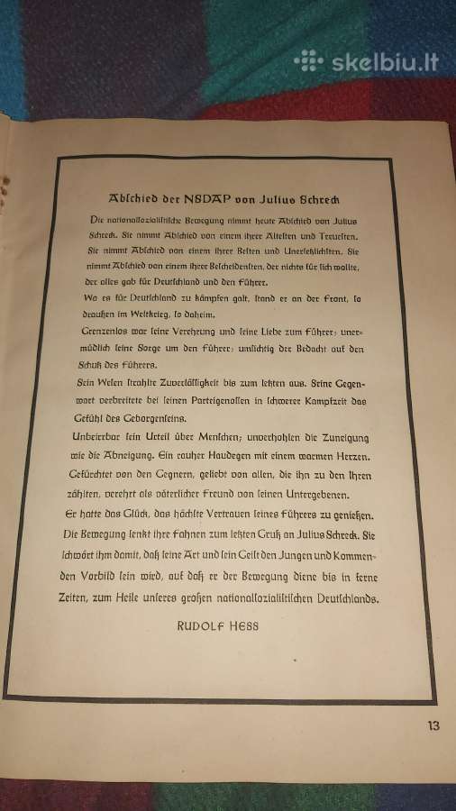 1935m propagandinė knyga Adolf Hitler su daug foto - nuotraukos Nr. 6