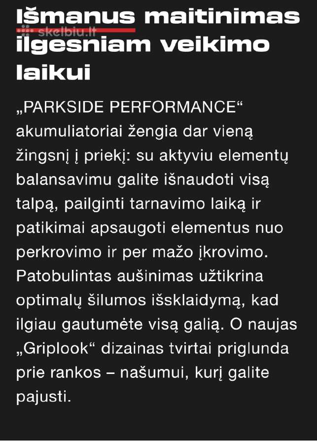 Parkside Performance 20v 8ah akumuliatoriai - nuotraukos Nr. 8