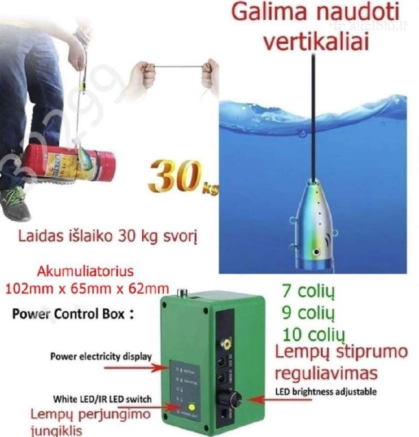 Povandeninė kamera 4 colių 89 € - nuotraukos Nr. 16