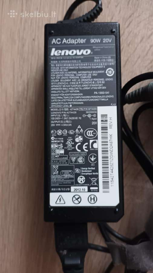 Pakrovejas Lenovo 20v-4.5a 90w - nuotraukos Nr. 3