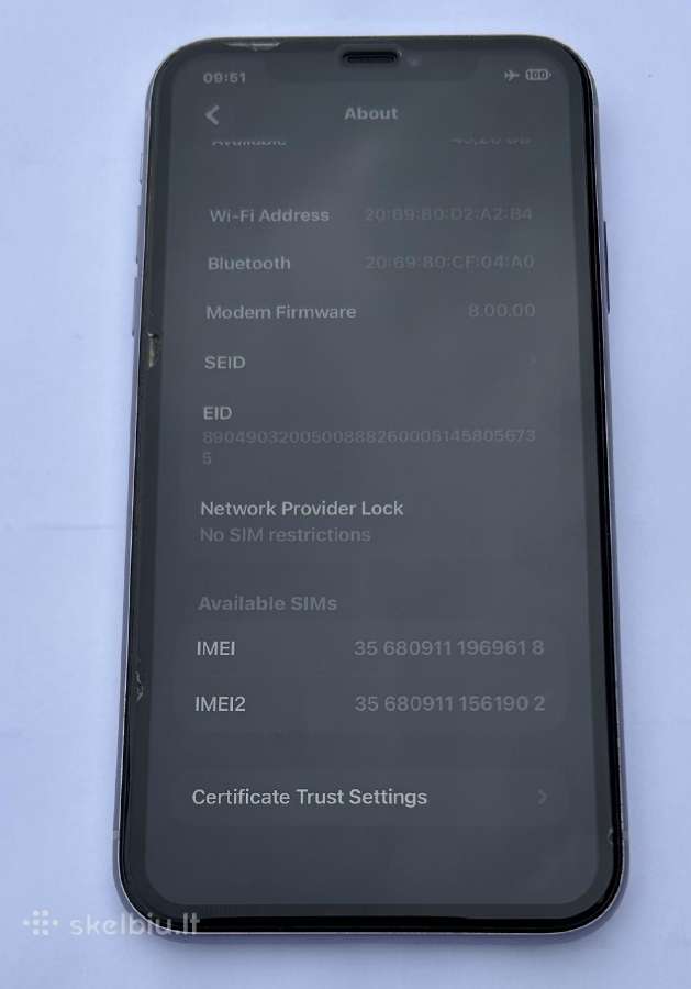 Parduodamas iPhone 11, 64 GB - nuotraukos Nr. 10
