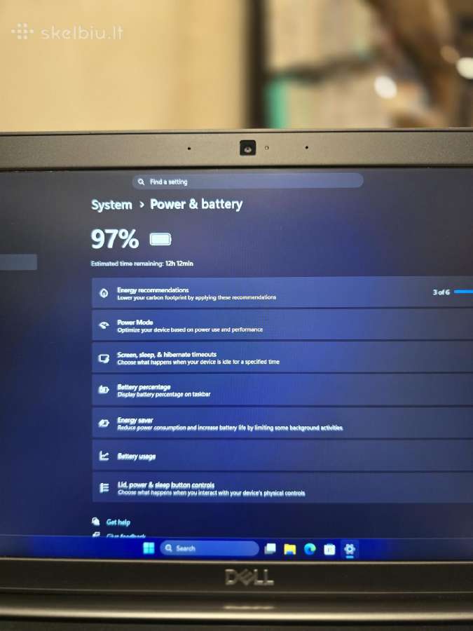Dell Latitude 7390 i5-8350u 16gb 256gb Win11 Pro - nuotraukos Nr. 3