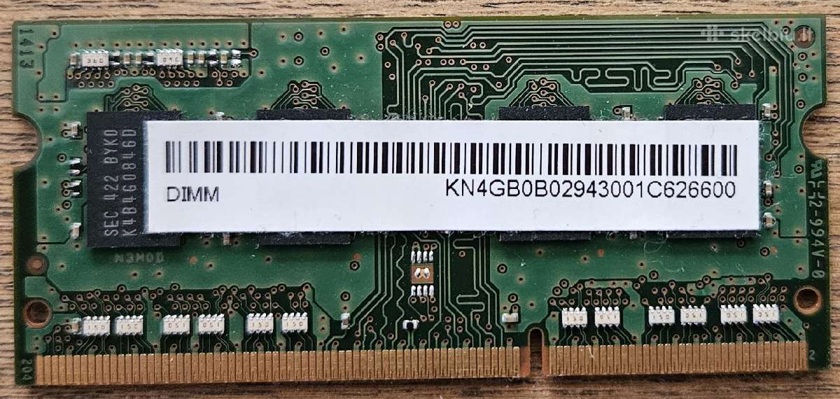 RAM Samsung 4gb Pc3-12800 Ddr3-1600mhz - nuotraukos Nr. 2