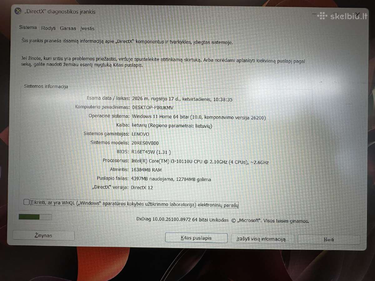 Lenovo Thinkpad E15 15.6'' I3-10110u 512gb 16gb - nuotraukos Nr. 4