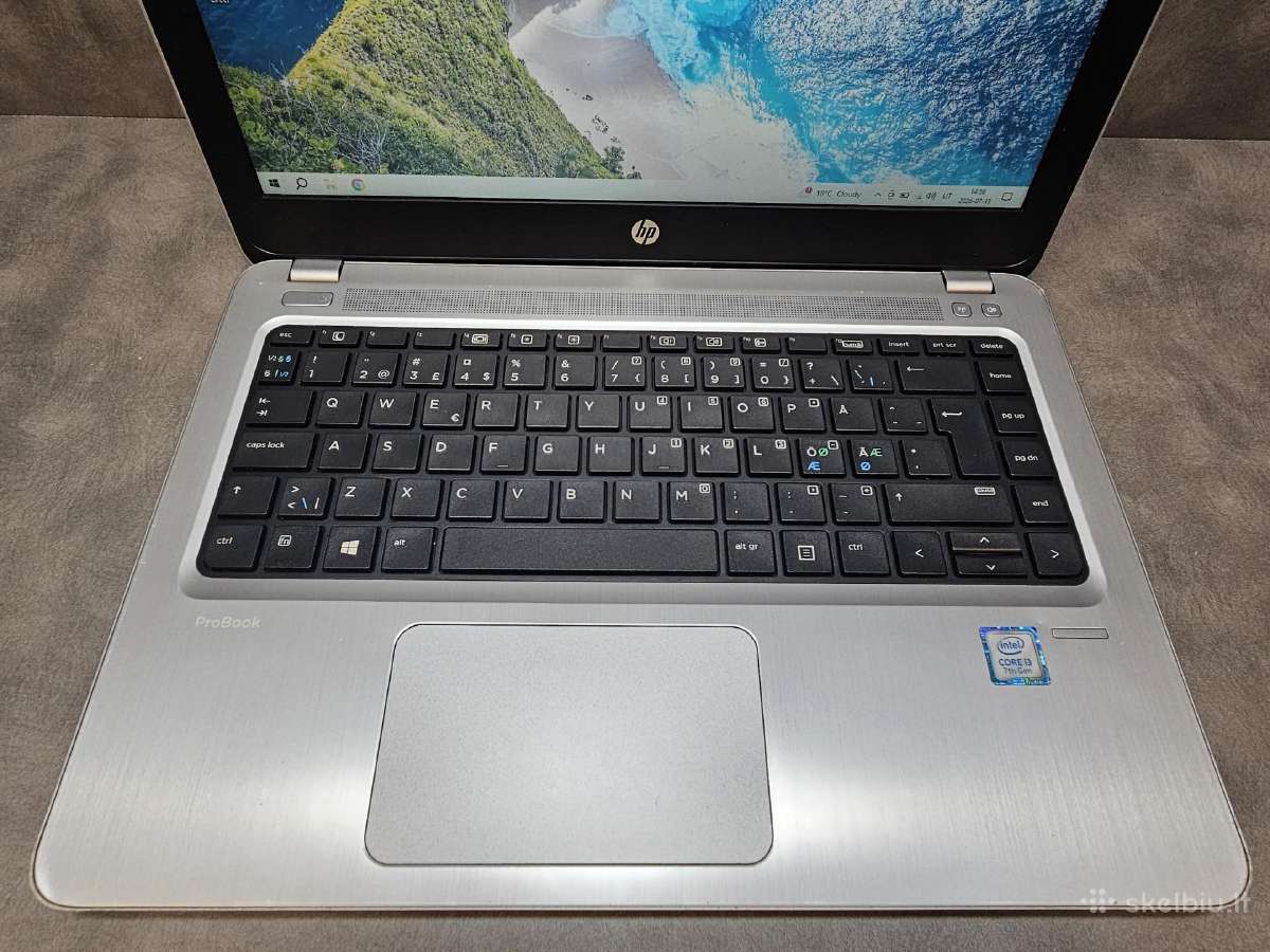Hp Probook/ i3-7100u/ 13.3" HD/ 8ram/ 128ssd - nuotraukos Nr. 2