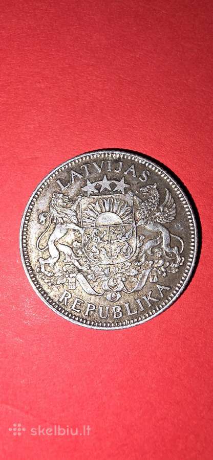 Latvija 2 latai 1924 - nuotraukos Nr. 2