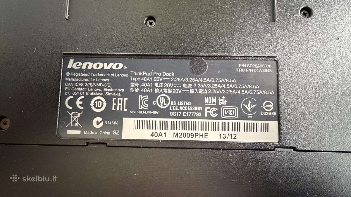 Lenovo Thinkpad T560 256 GB SSD 16 GB RAM - nuotraukos Nr. 7