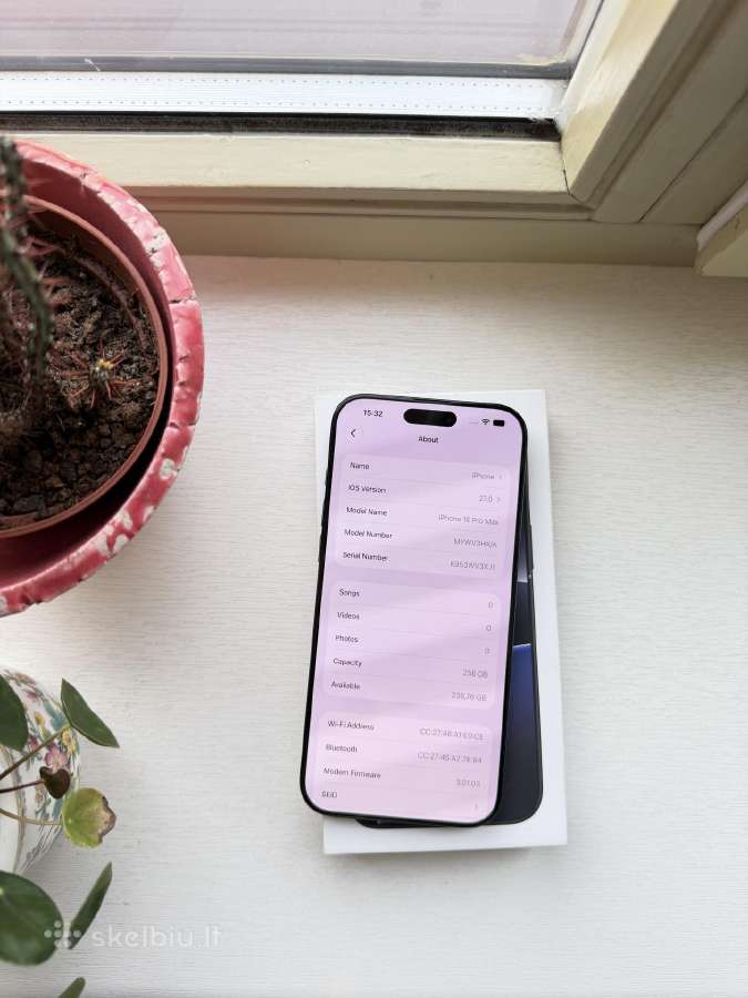 Apple iPhone 16 pro max 256gb Geros būklės - nuotraukos Nr. 12