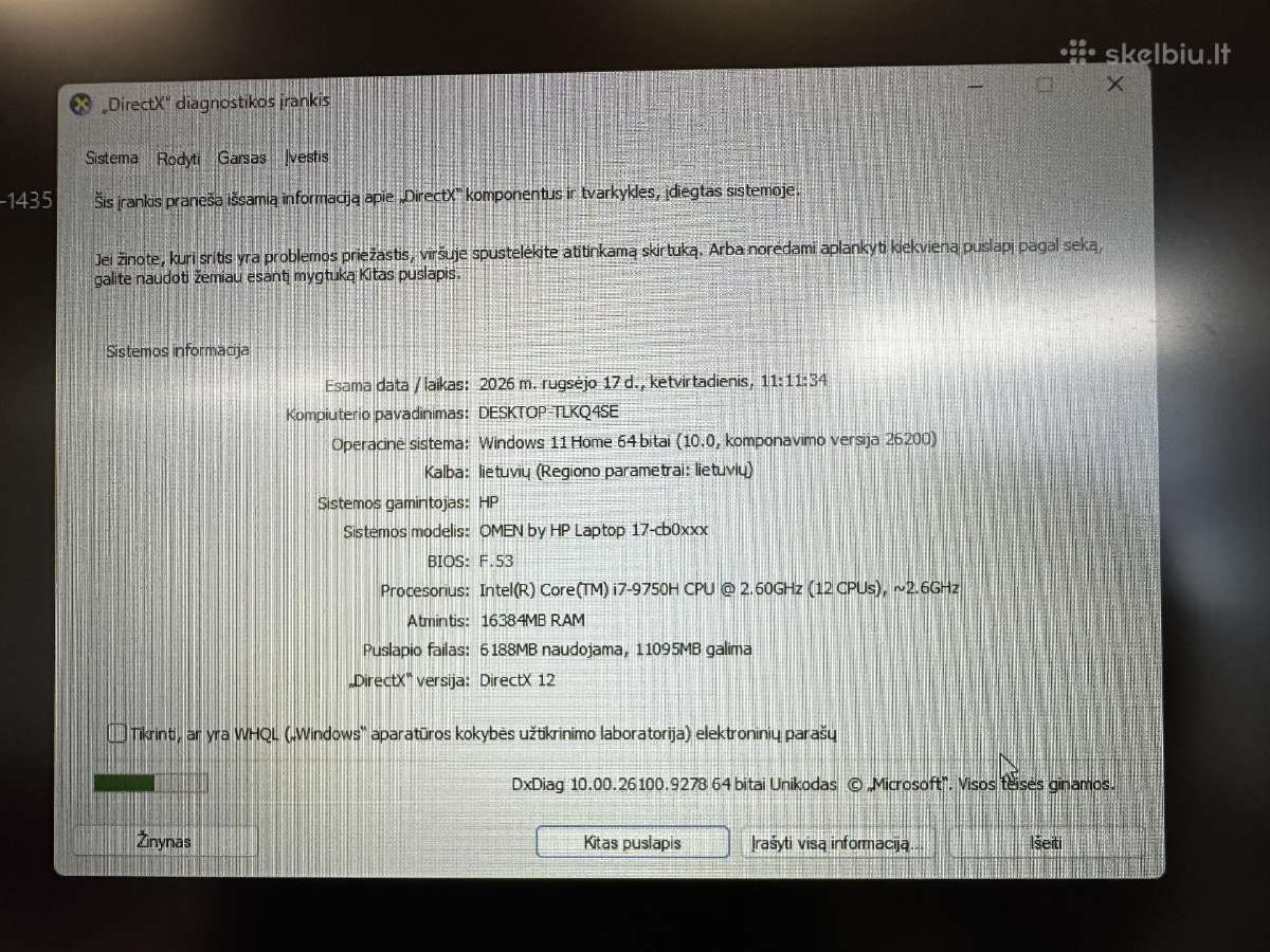 Hp Omen 17-cb0588na I7/rtx 2060/1tb/512gb/16gb - nuotraukos Nr. 3