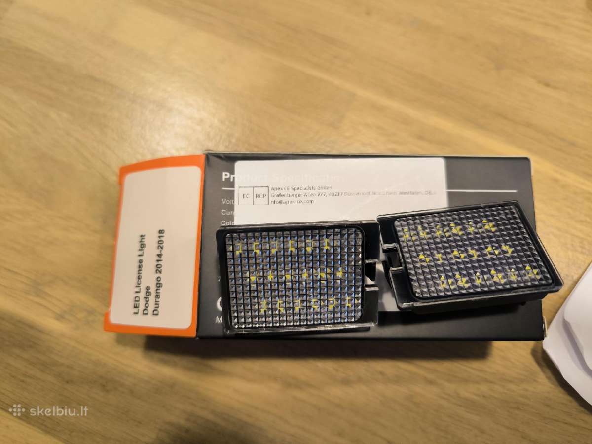 Dodge Durango 2014-2021m LED numerio apšvietimas - nuotraukos Nr. 3