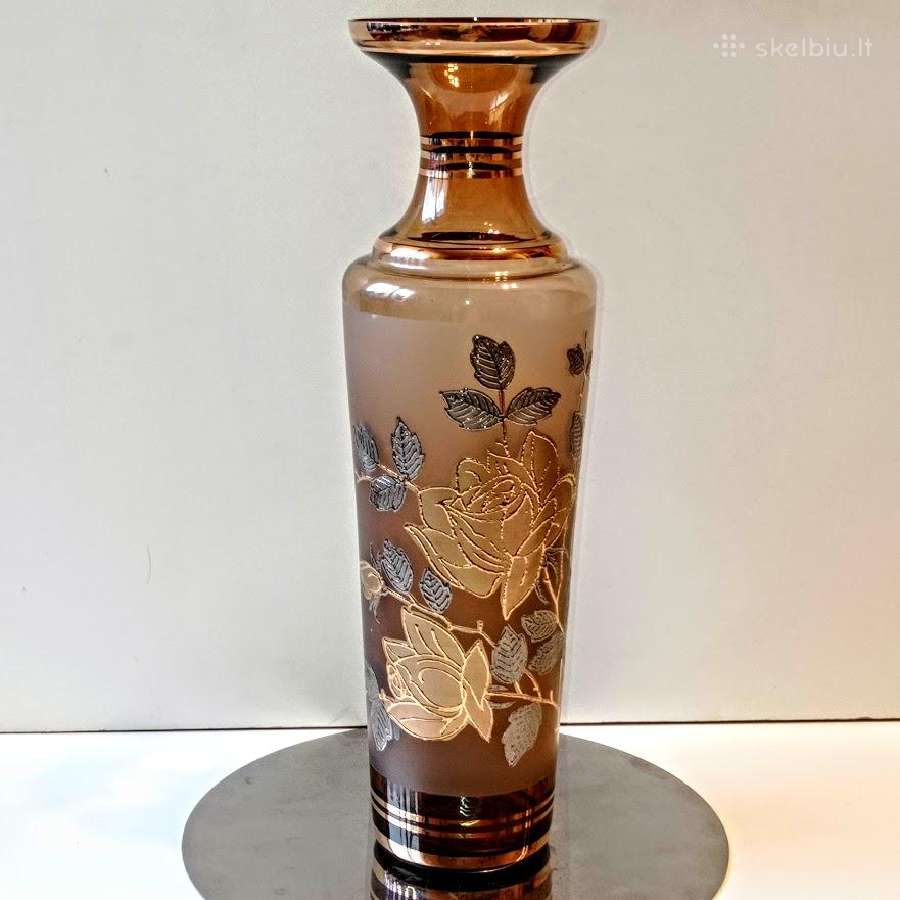 Aukšta Bohemia vaza 37 cm - nuotraukos Nr. 2