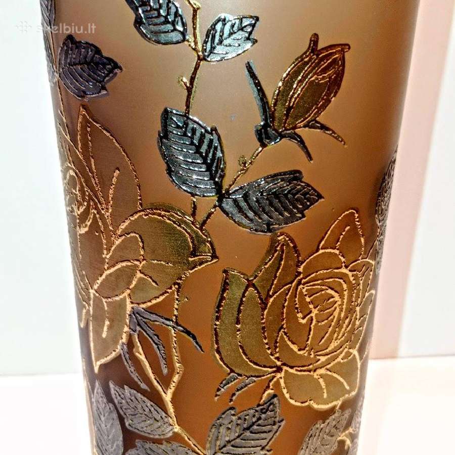 Aukšta Bohemia vaza 37 cm - nuotraukos Nr. 5