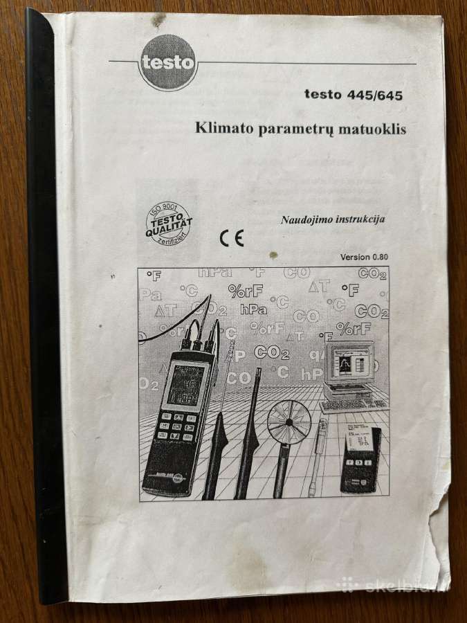 Testo 445 matavimo prietaisas - nuotraukos Nr. 2