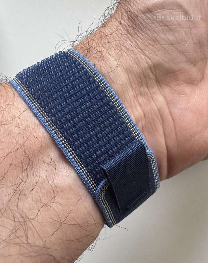 Apple Watch 49mm Blue Trail Loop Black Finish - nuotraukos Nr. 4