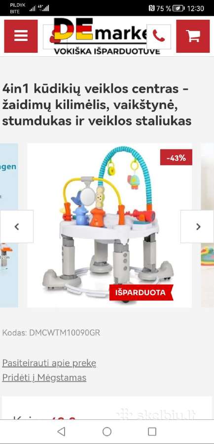 Vaikstyne - staliukas 3in1 - nuotraukos Nr. 4
