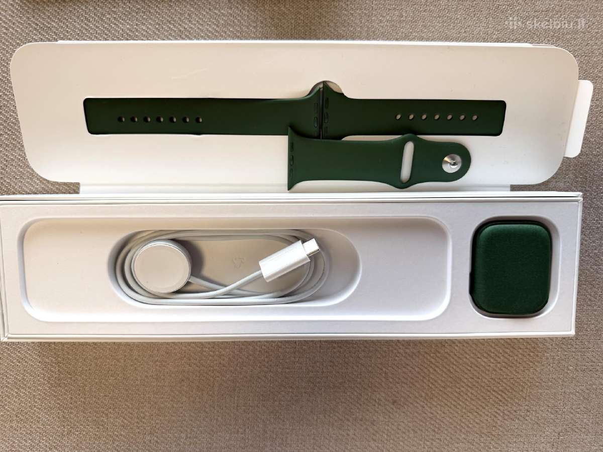 Apple Watch 7, 45 mm Green Aluminium and Ceramic - nuotraukos Nr. 6