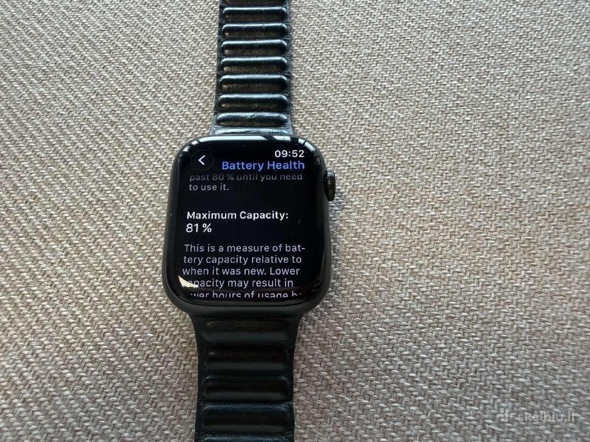 Apple Watch 7, 45 mm Green Aluminium and Ceramic - nuotraukos Nr. 15