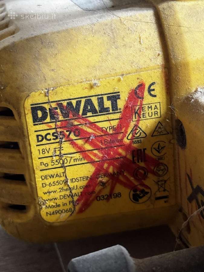 Dewalt Dcs570 - nuotraukos Nr. 3
