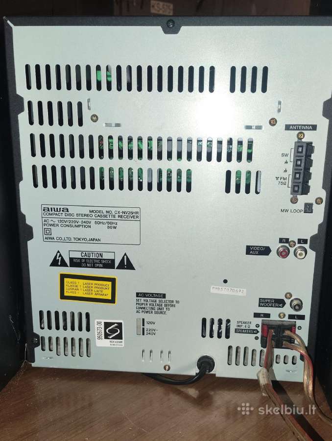 Aiwa centras CX-nv25hr+ Sony Ss-xb8av kolonėlės - nuotraukos Nr. 4