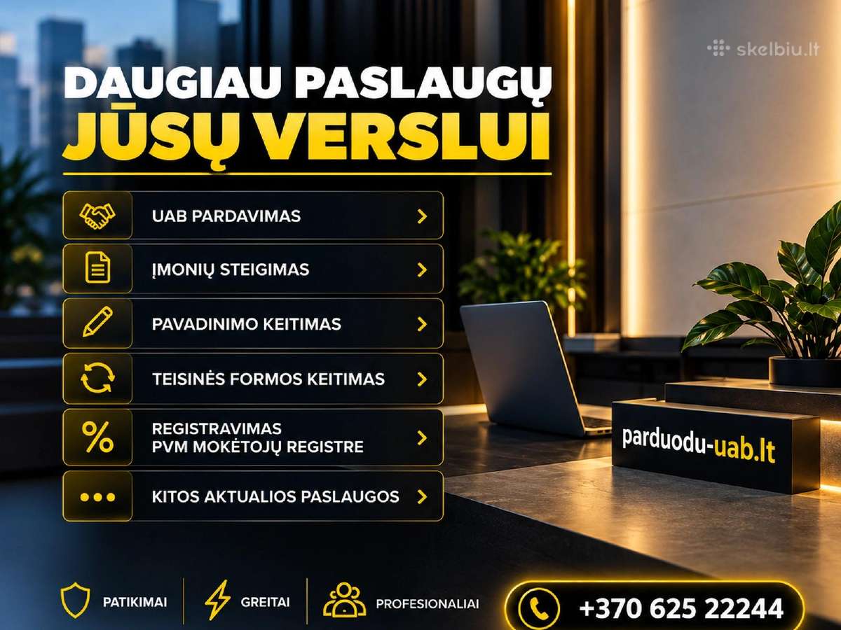 UAB, MB, Všį ir kitų įmonių steigimas internetu - nuotraukos Nr. 3