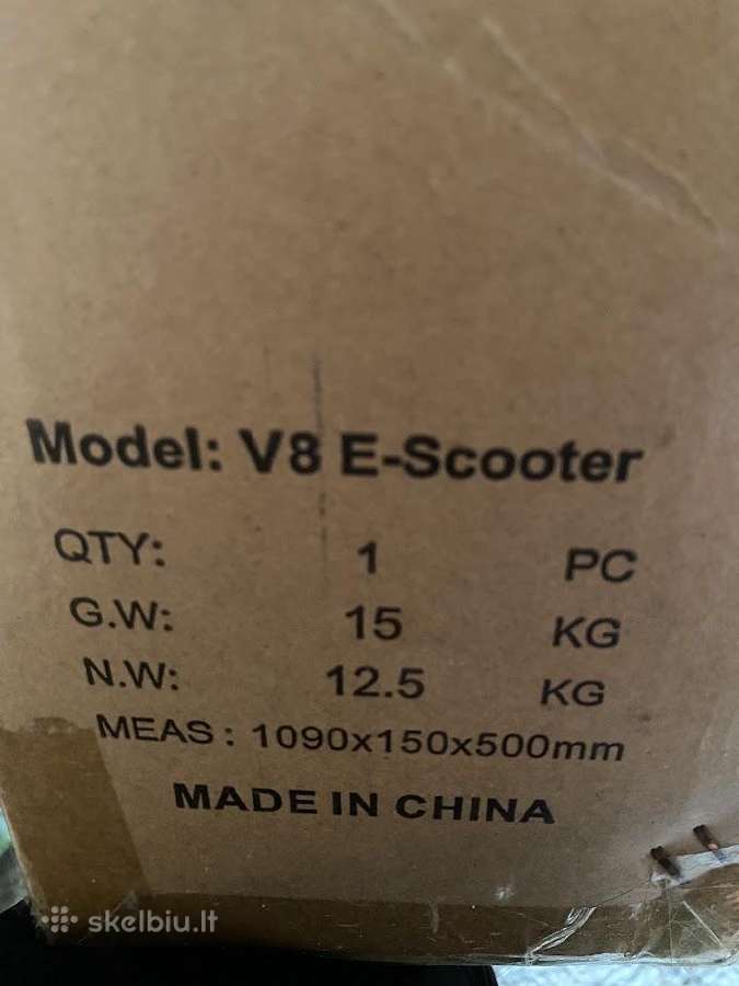 Naujas el. paspirtukas V8 E-scooter - nuotraukos Nr. 2