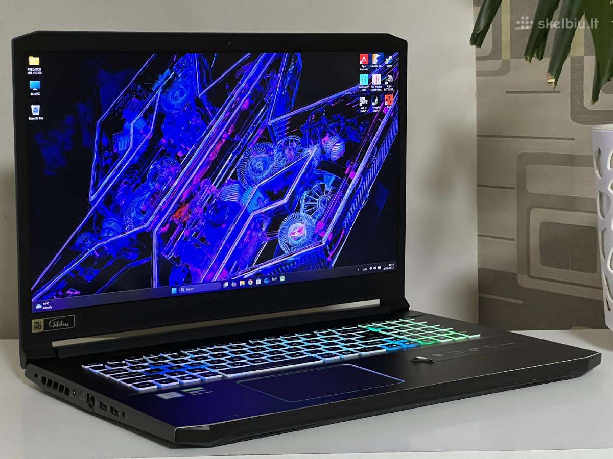 Parduodamas Predator 17 su Gtx 1660ti, I7, 144hz. - nuotraukos Nr. 2