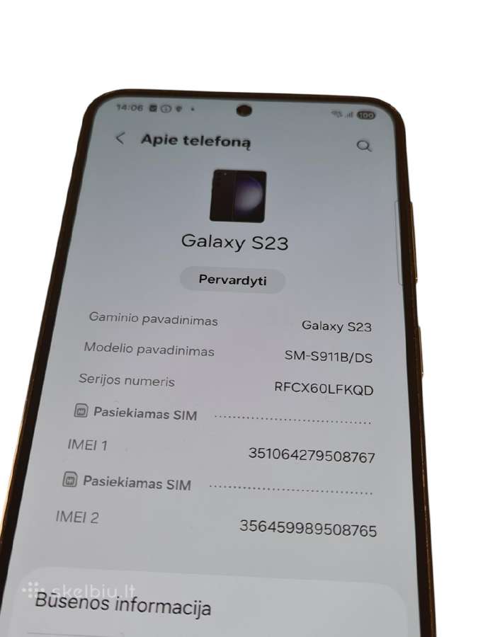 Samsung Galaxy S23 5G + 3 mėn. garantija - nuotraukos Nr. 5