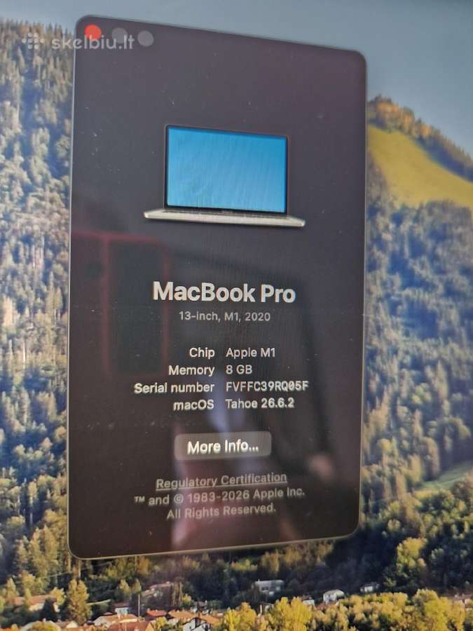 Apple MacBook Pro M1 13" 8/512 - nuotraukos Nr. 4