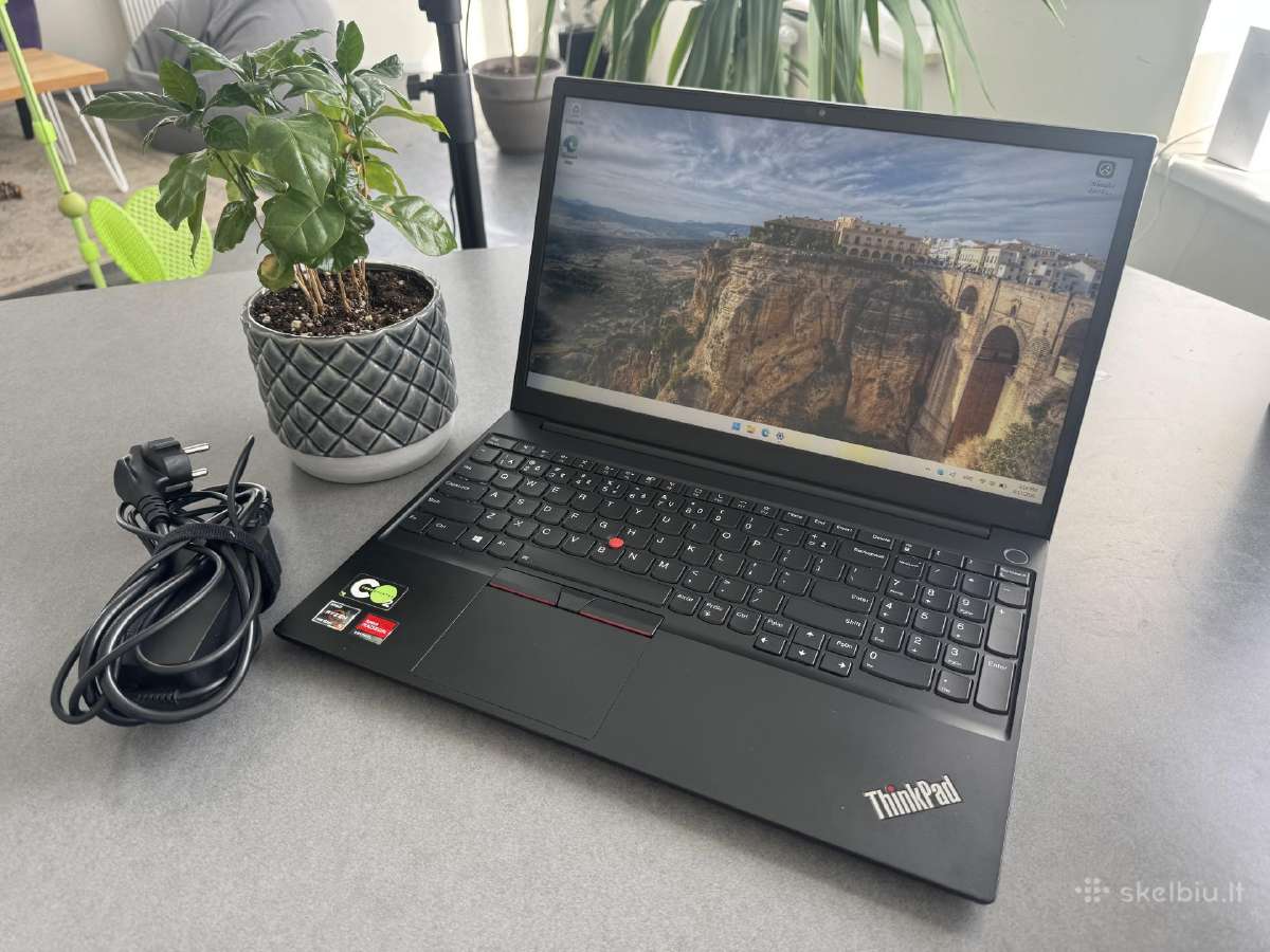 Thinkpad E15 3rd 15.6 ips Ryz5 5500u 16gb 256nvme - nuotraukos Nr. 2