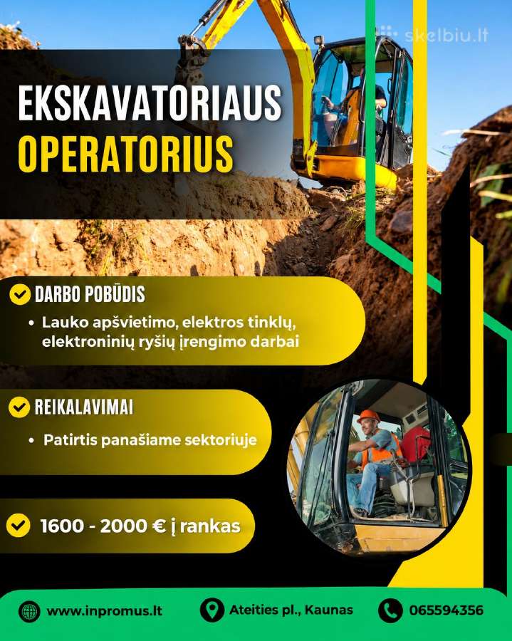 Ekskavatoriaus Operatorius - nuotraukos Nr. 8